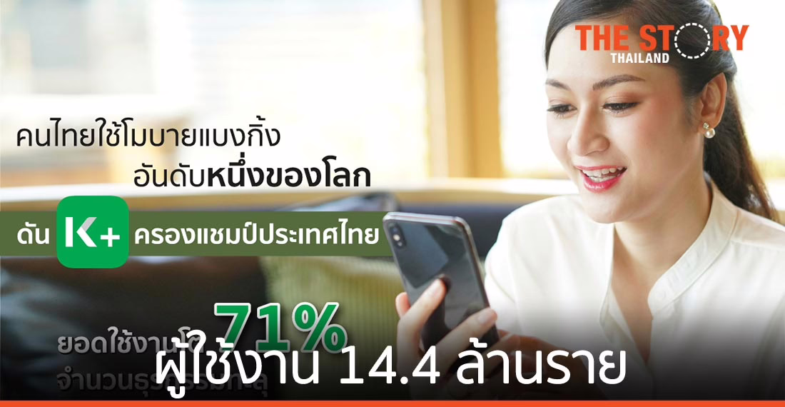 ยุคโควิด คนไทยใช้โมบายแบงกิ้งอันดับหนึ่งของโลก K PLUS ครองแชมป์ในไทย