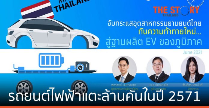 ยานยนต์ไฟฟ้าแตะล้านคันในปี 2571 คาดไทยเป็นฐานผลิตยานยนต์ไฟฟ้าไฮบริด