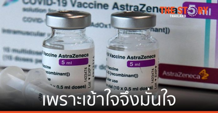 “เพราะเข้าใจจึงมั่นใจ” เหตุผลคนไทย ฉีดวัคซีนป้องกันโควิด-19