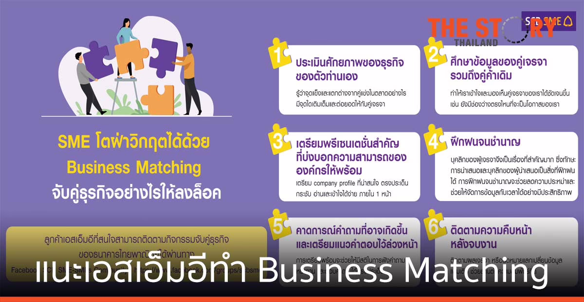 ไทยพาณิชย์ แนะเอสเอ็มอี ทำ Business Matching