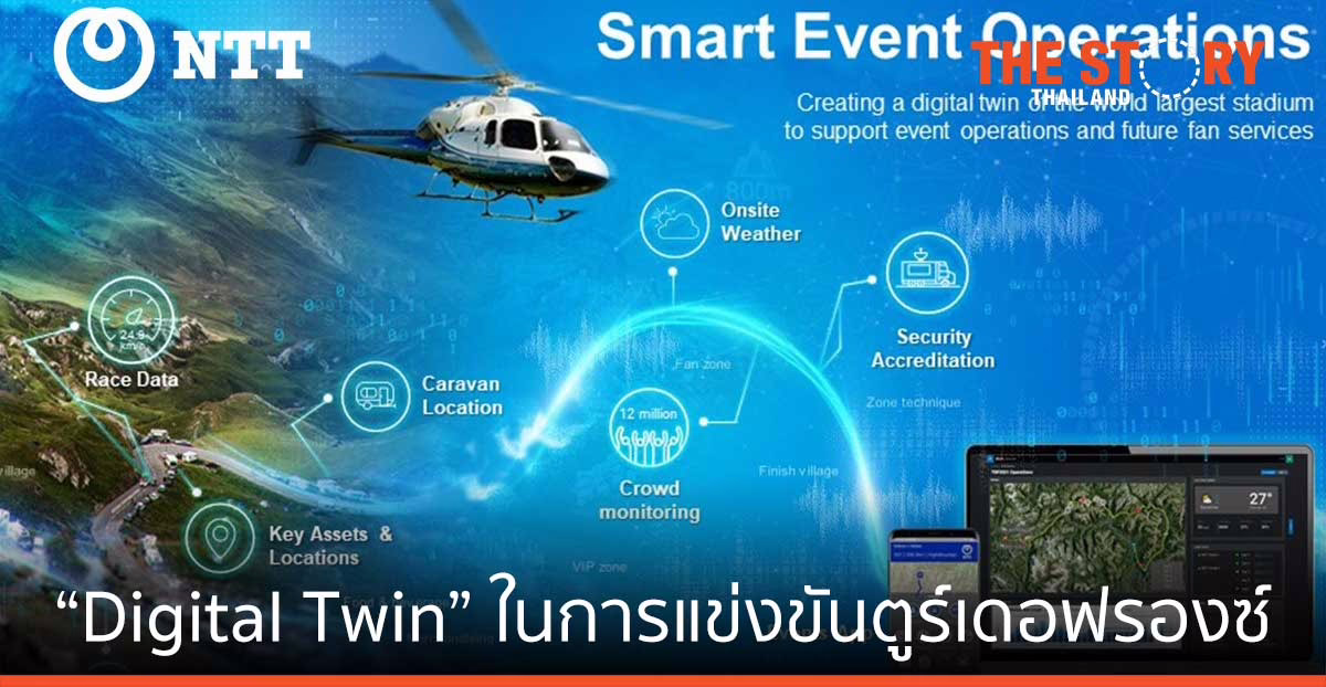 เอ็นทีที สร้าง สนามกีฬาเชื่อมต่อกันใหญ่ที่สุดในโลก ในการแข่งขันตูร์เดอฟรองซ์