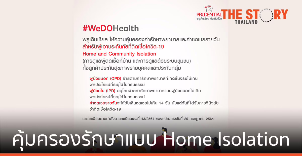พรูเด็นเชียล คุ้มครองรักษาแบบกักตัวที่บ้านและกักตัวในชุมชน