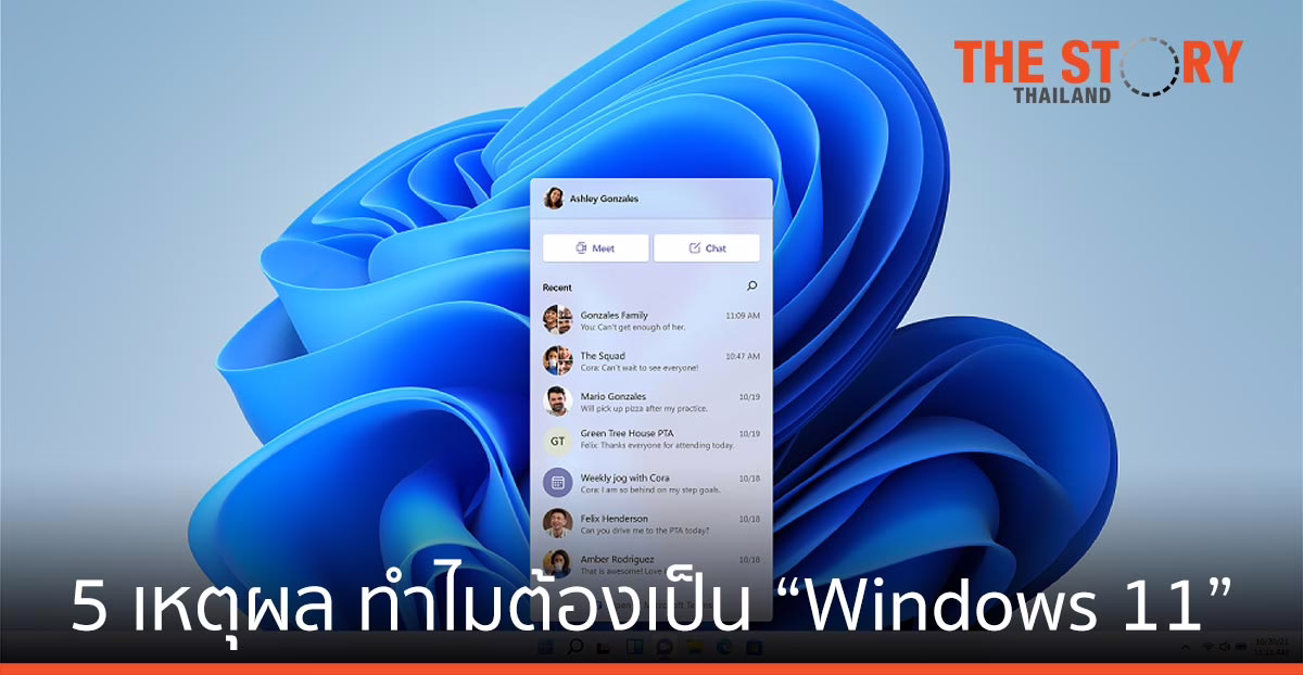 ไมโครซอฟท์ เปิด 5 เหตุผลหลัก ทำไมต้องเป็น “Windows 11”
