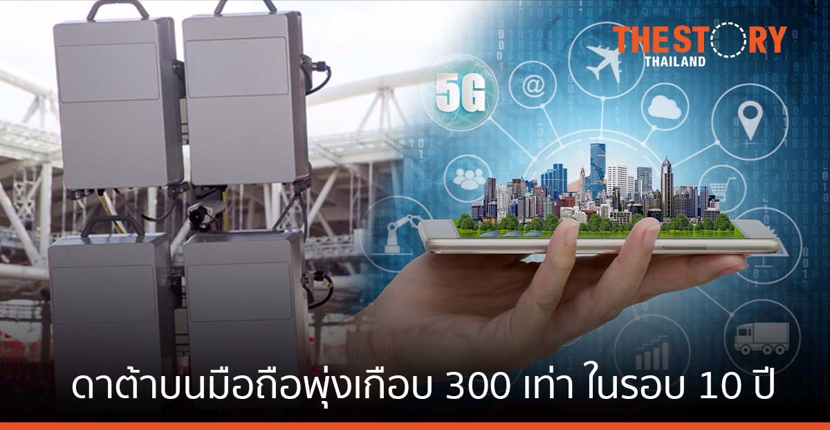 อีริคสัน เผยยอดใช้ดาต้าบนมือถือพุ่งเกือบ 300 เท่า ในรอบ 10 ปี