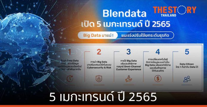 Blendata เปิด 5 เมกะเทรนด์ ปี 2565 Big Data มาแน่ แนะเร่งปรับใช้ยกระดับธุรกิจ