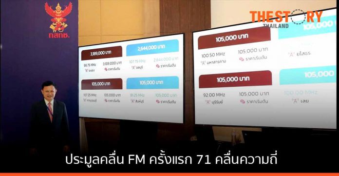 กสทช. เปิดประมูลคลื่นวิทยุระบบ FM ครั้งแรกของประเทศไทย