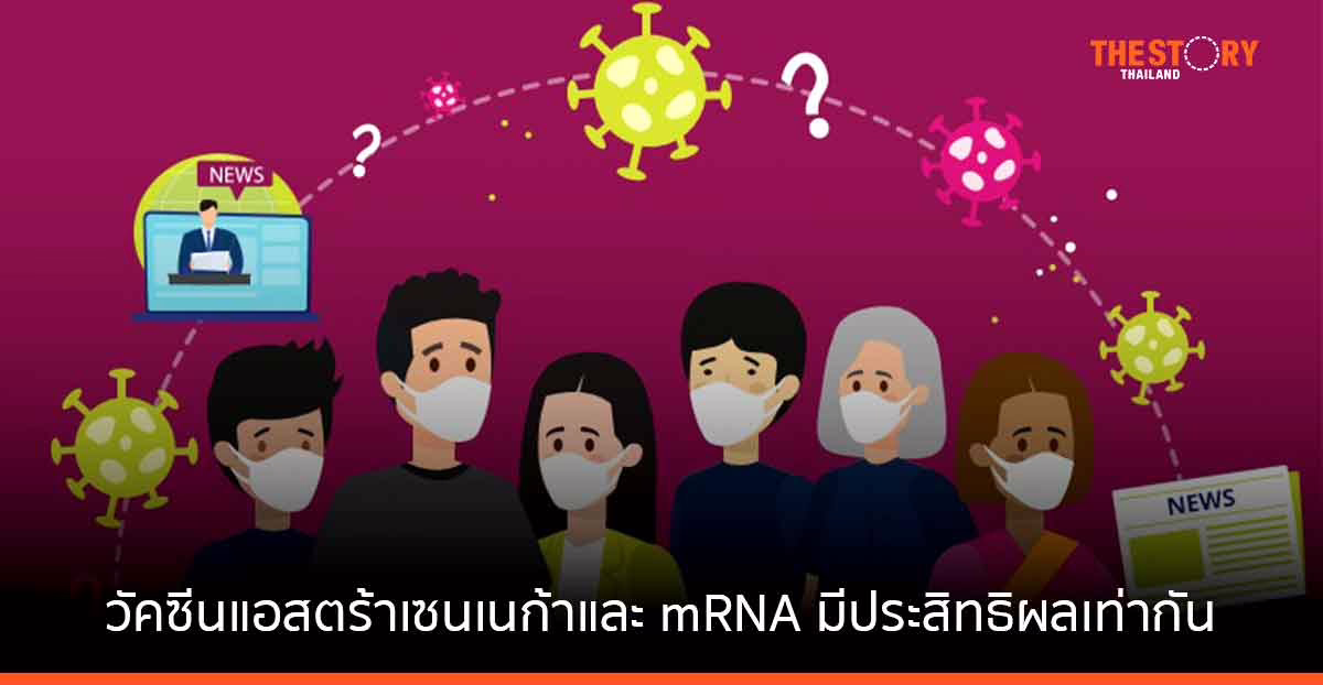 วัคซีนโควิด-19 ของแอสตร้าเซนเนก้าและวัคซีน mRNA ล้วนมีประสิทธิผลเท่ากัน