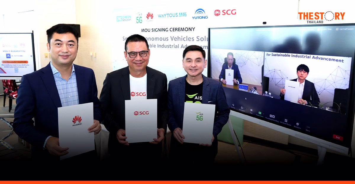 SCG-AIS 5G-Huawei develop autonomous vehicle systems powered by 5G