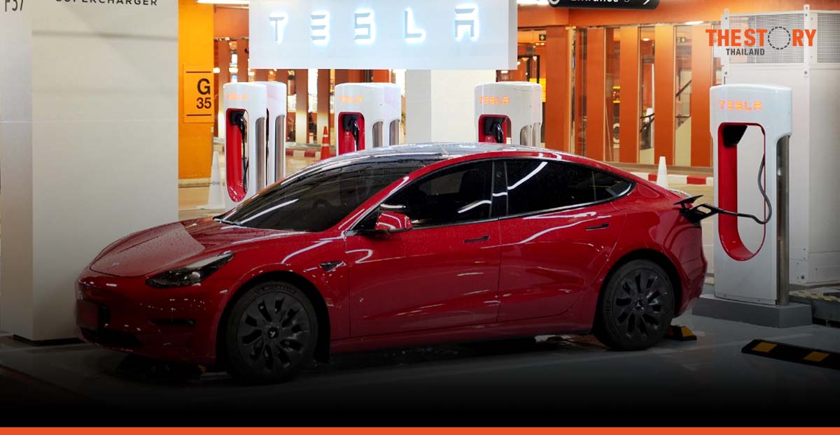 Central world launches Thailand’s first ‘Tesla Supercharger’, and the largest station in SEA