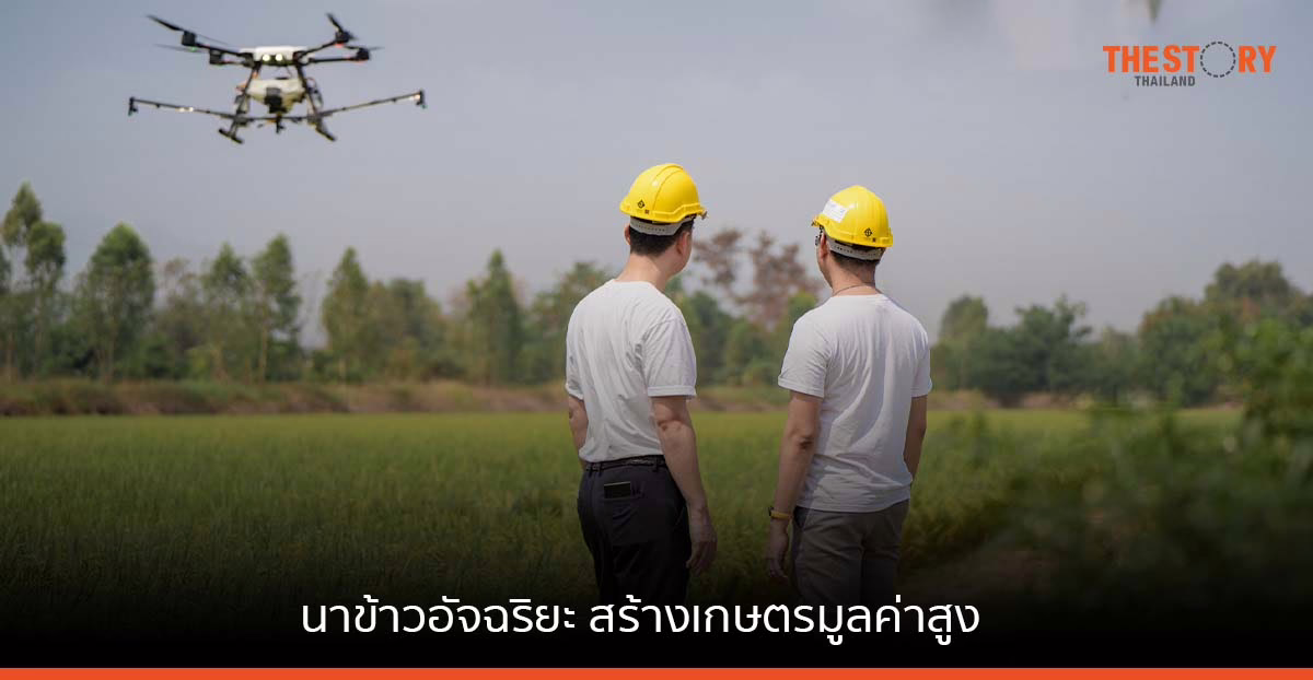 ไฮฟ์กราวนด์ จับมือ ยนต์ผลดี ลุยโมเดลนาข้าวอัจฉริยะด้วยโดรน