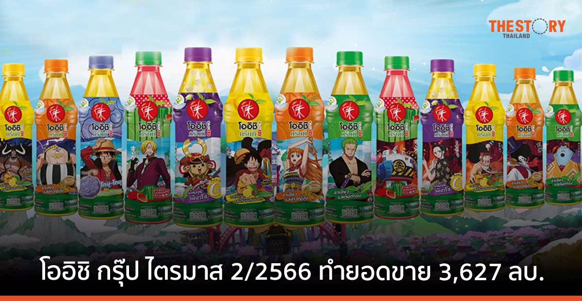 โออิชิ กรุ๊ป ไตรมาส 2/2566 ทำยอดขาย 3,627 ลบ. รายได้หลักยังมาจากธุรกิจเครื่องดื่ม