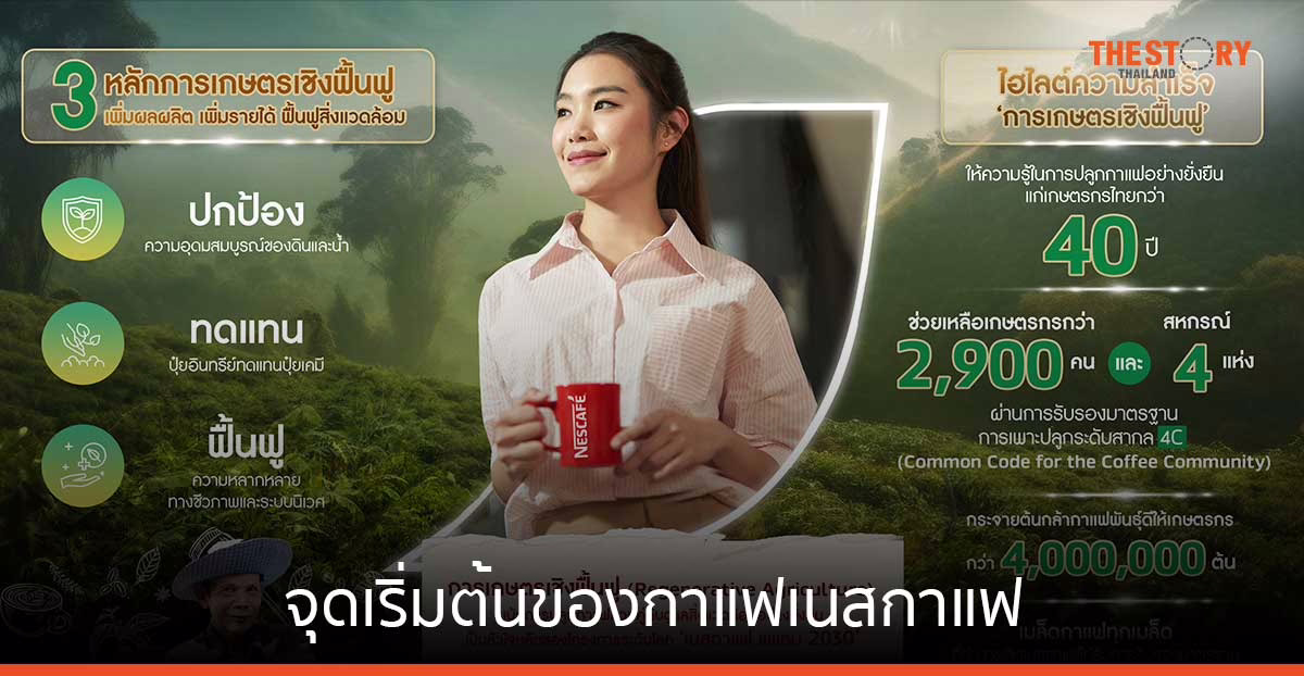 การเกษตรเชิงฟื้นฟู จุดเริ่มต้นของ Nescafe ที่มาพร้อมความยั่งยืน