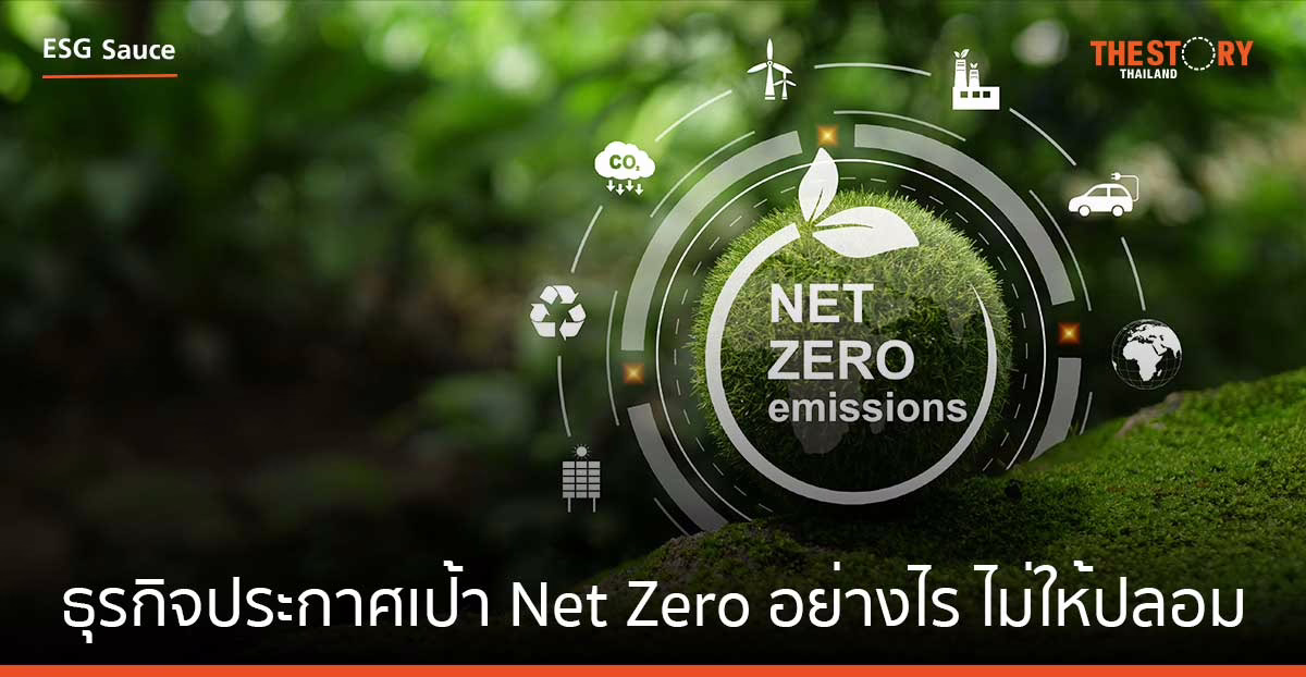 ธุรกิจประกาศเป้า Net Zero อย่างไร ไม่ให้ปลอม