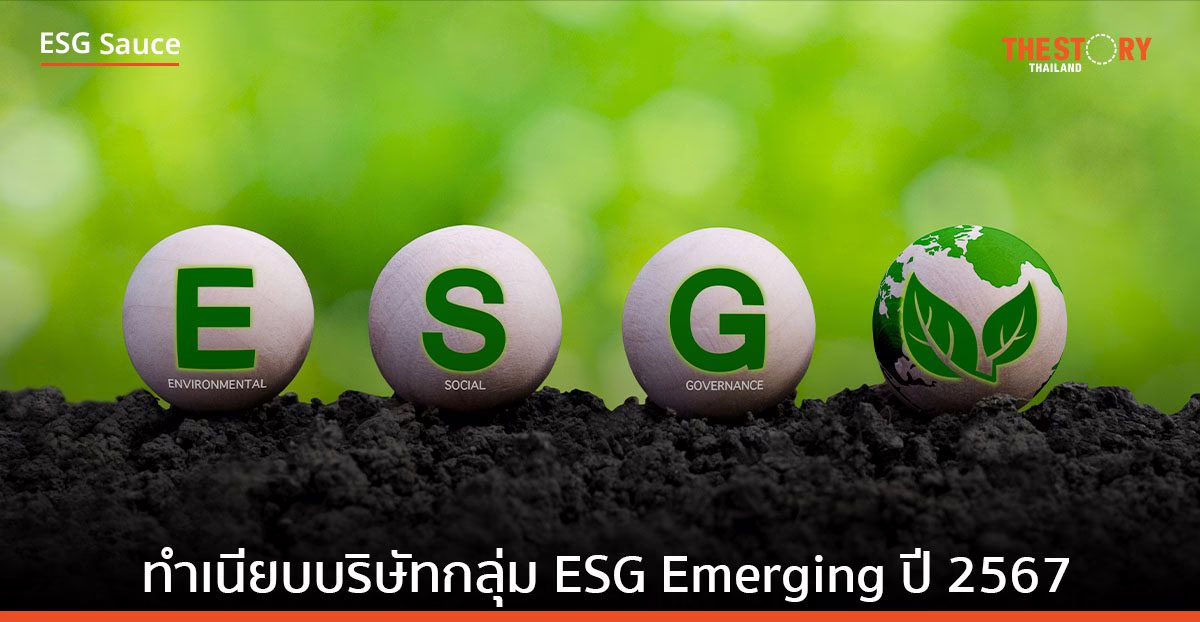 ทำเนียบบริษัทกลุ่ม ESG Emerging ปี 2567