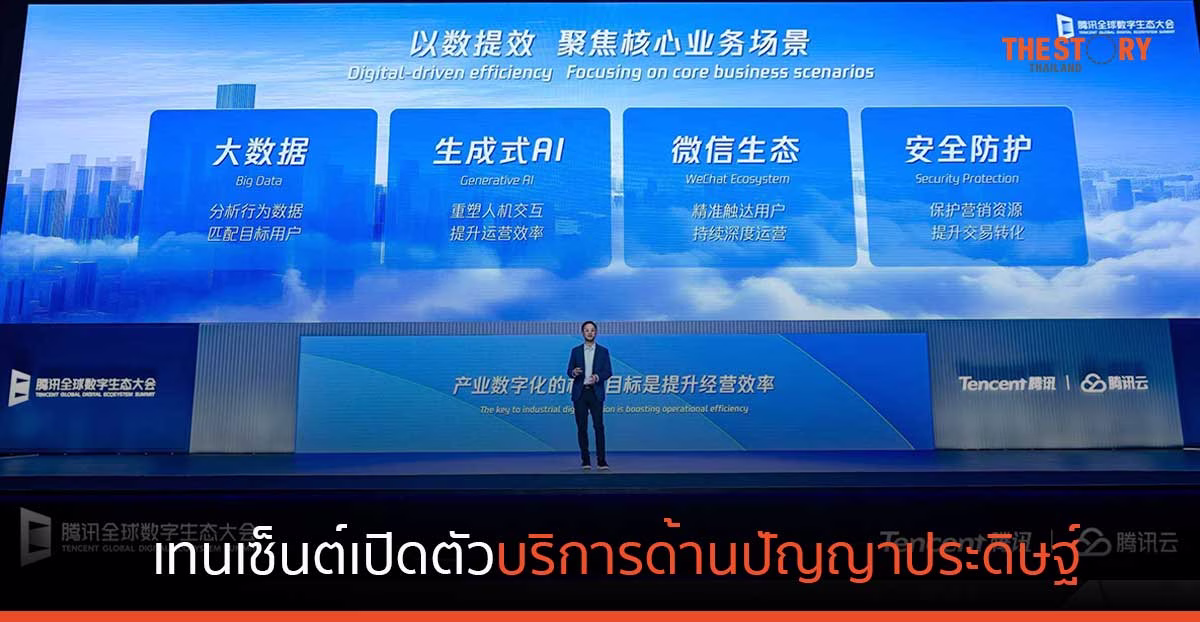 เทนเซ็นต์เปิดตัวบริการด้านปัญญาประดิษฐ์ นำเสนอนวัตกรรมที่เป็นลิขสิทธิ์เฉพาะของบริษัท