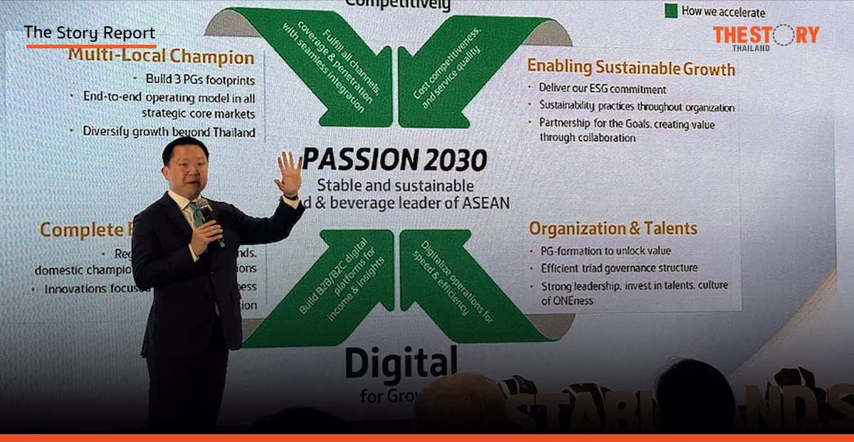 ไทยเบฟ ชู “PASSION 2030” แข่งขันเชิงรุกด้วยมัลติแบรนด์ เสริมแกร่งดิจิทัล สู่เป้าหมายธุรกิจเพื่อความยั่งยืน