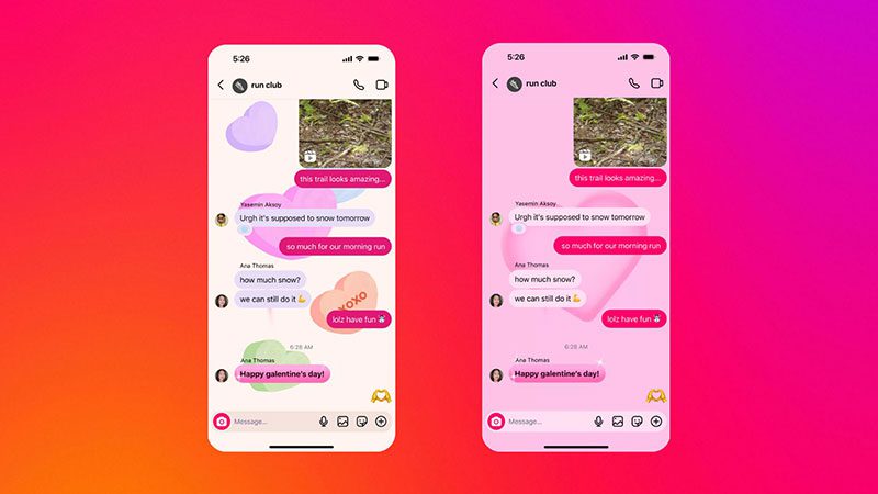 Instagram Valentine-2025 chat