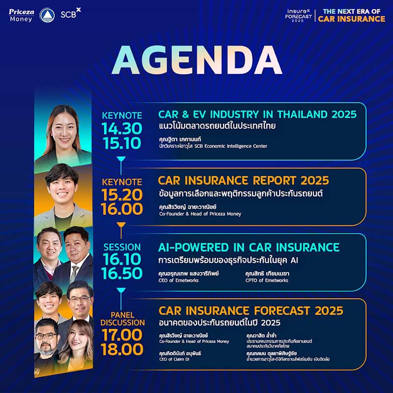 เตรียมพบกับ InsureX FORECAST 2025: THE NEXT ERA OF 'CAR INSURANCE'