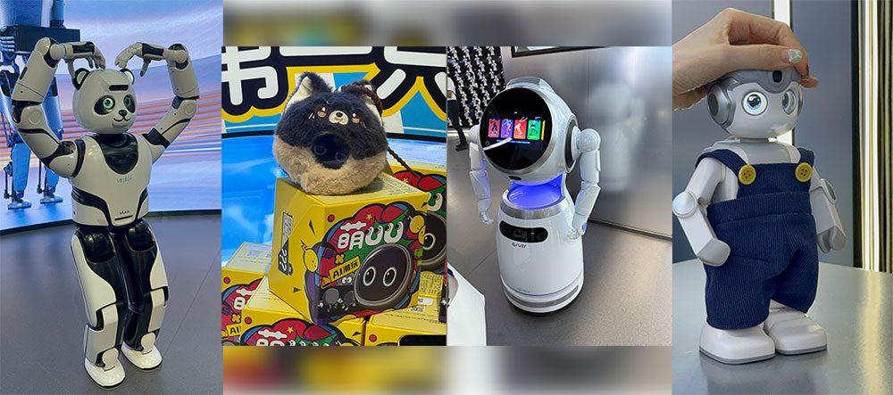 เหล่าบรรดาหุ่นยนต์จาก UBTECH ที่นำมาร่วมโชว์แก่คณะสื่อมวลชนจากอาเซียน