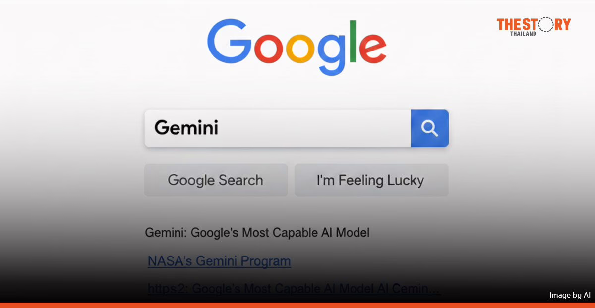 ‘Gemini’ ครองอันดับ 1 คำค้นหายอดนิยมบน Google สะท้อนคนไทยตื่นตัวเรื่อง AI