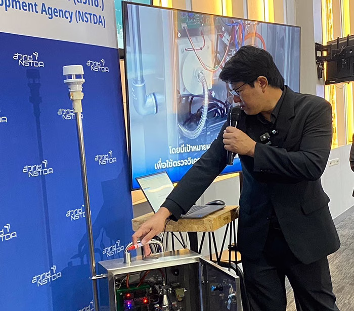 ดร.รุ่งโรจน์ เมาลานนท์ ทีมวิจัยวิศวกรรมการกระบวนการและระบบตรวจติดตาม นาโนเทค สวทช.