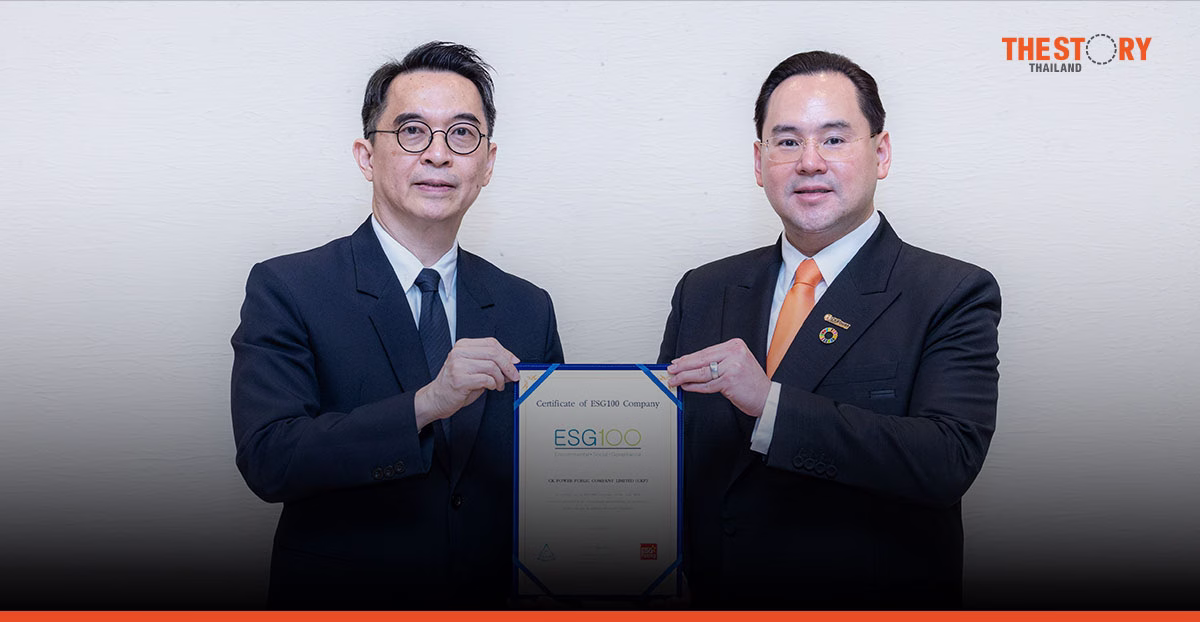 CKPower ติดทำเนียบหุ้น ESG100 ต่อเนื่องปีที่ 5 ตอกย้ำกลยุทธ์ C-K-P ขับเคลื่อนพลังงานสะอาด