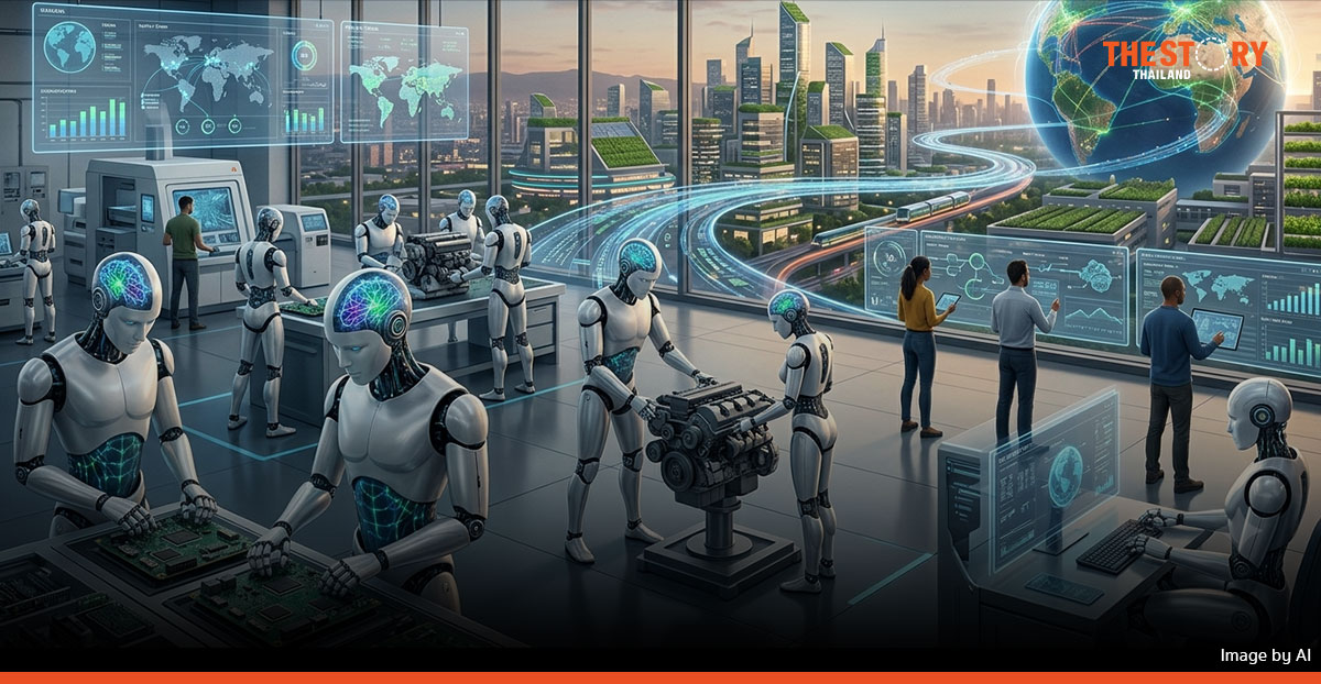 Physical AI ไม่ได้แย่งแค่งานออฟฟิศ… แต่มันกำลังจะเปลี่ยนเศรษฐกิจโลก