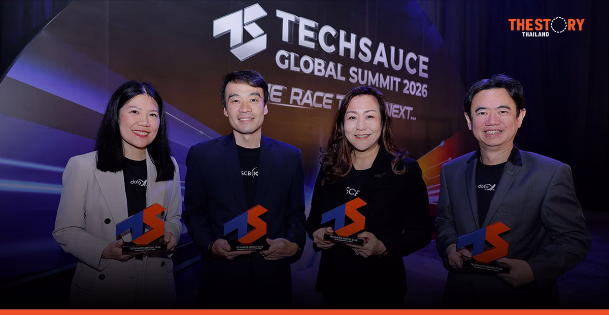 กลุ่ม SCBX คว้า 4 รางวัล Techsauce Awards 2026 ย้ำบทบาทผู้นำ AI-First Organization
